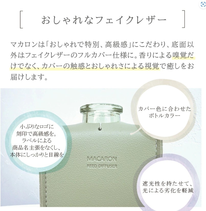 DADA 蘆葦擴香器 馬卡龍空氣清新劑 花香 薩文麝香 茉莉花 牡丹 依蘭 依蘭 依蘭 檀香 葡萄柚 琥珀 生日 蘆葦擴散器容器蓋時尚香薰機無乙醇無酒精室內香氛香薰棒香薰香氛簡約奢華皮革合成皮革禮品禮物內飾智能細微差別顏色黑白:圖片 5